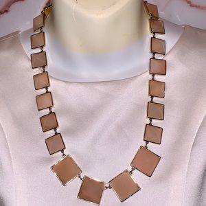Ann Taylor Peach Square Necklace
